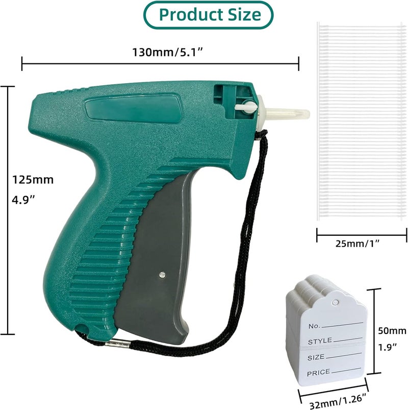 Fifchall 2006pcs Tagging Gun for Clothing, Price Tag Attacher Gun Kit for Clothes Labeler, Clothes Tagging Applicator Gun Set with 1600 1-in Barbs Fasteners, 400 Clothing Labels and 6 Steel Needles - Image 4